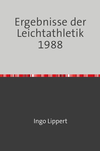 'Cover von Ergebnisse der Leichtathletik 1988'-Cover