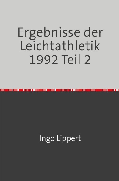 'Cover von Ergebnisse der Leichtathletik 1992 Teil 2'-Cover