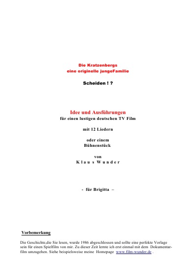 'Cover von SCHEIDEN !?   Die Kratzenbergs'-Cover