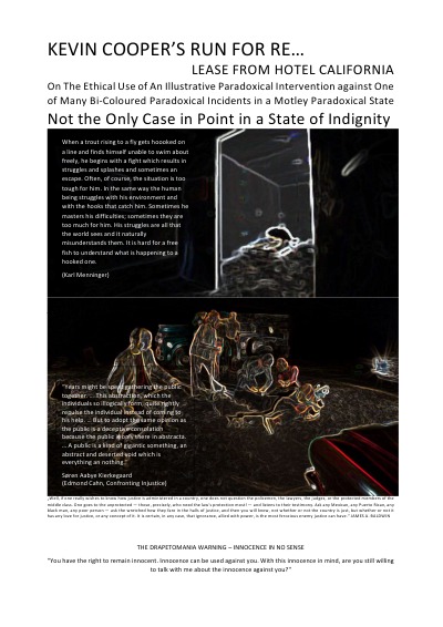 'Cover von KEVIN COOPER’S RUN FOR RE…LEASE FROM HOTEL CALIFORNIA – NOT THE ONLY CASE IN POINT IN A STATE OF INDIGNITY'-Cover