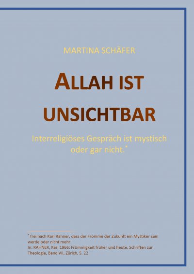 'Allah ist unsichtbar'-Cover
