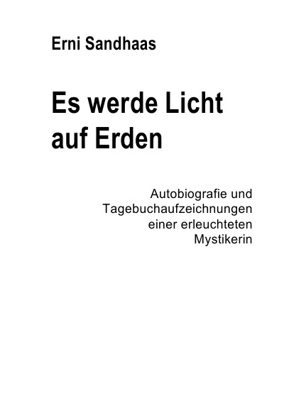 'Cover von Es werde Licht auf Erden'-Cover