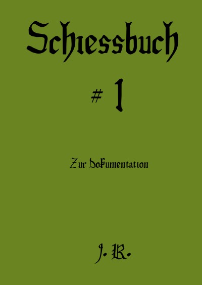 'Schießbuch Nummer Eins'-Cover