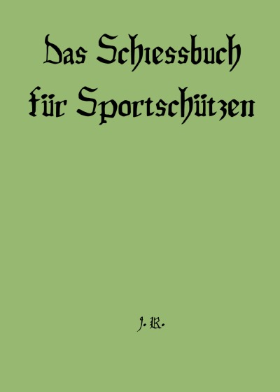 'Schießbuch für Sportschützen'-Cover