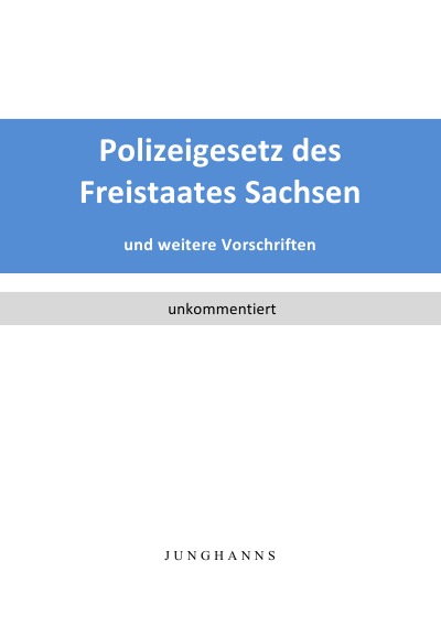 'Polizeigesetz des Freistaates Sachsen'-Cover