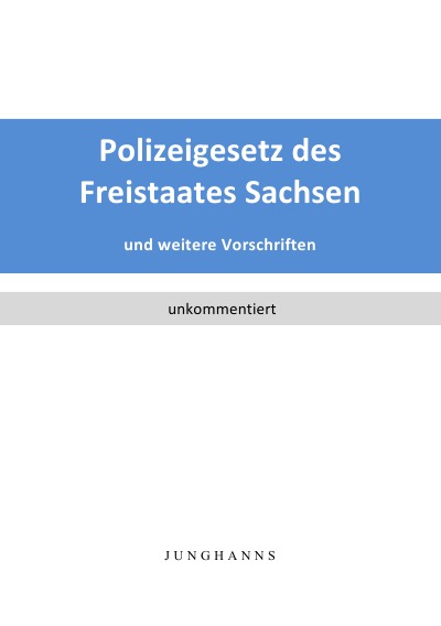 'Cover von Polizeigesetz des Freistaates Sachsen'-Cover
