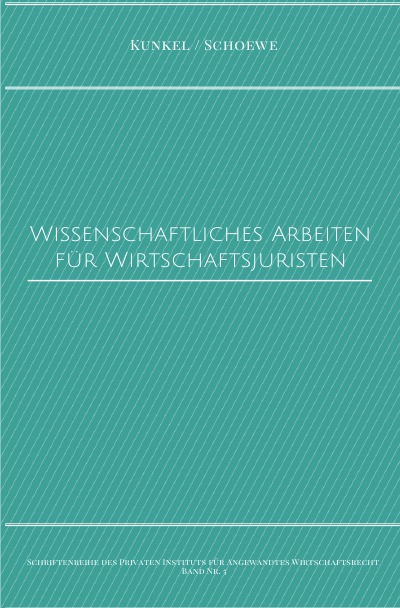 'Cover von Wissenschaftliches Arbeiten für Wirtschaftsjuristen'-Cover