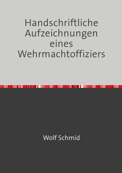 'Handschriftliche Aufzeichnungen eines Wehrmachtoffiziers'-Cover