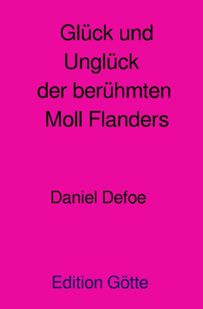 'Glück und Unglück der berühmten Moll Flanders'-Cover