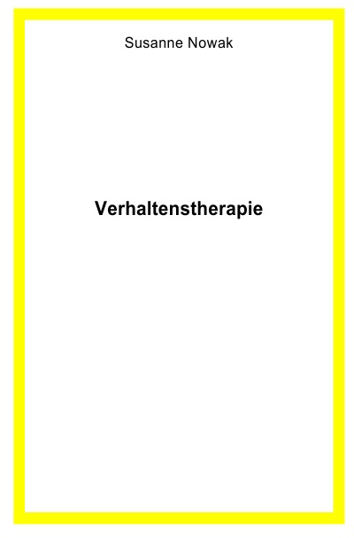 'Cover von Verhaltenstherapie'-Cover