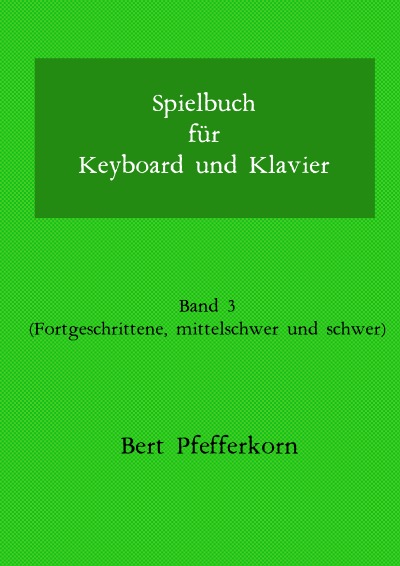 'Cover von Spielbuch für Keyboard und Klavier'-Cover