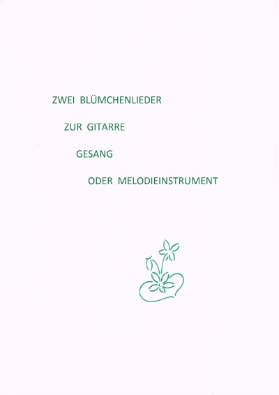 'Cover von Zwei Blümchenlieder'-Cover
