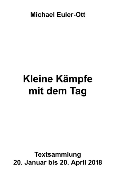 'Kleine Kämpfe mit dem Tag'-Cover