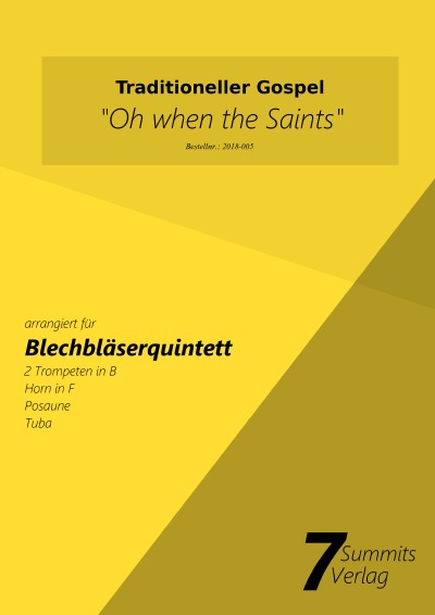 'Oh when the Saints (arr. Christian Fath)'-Cover