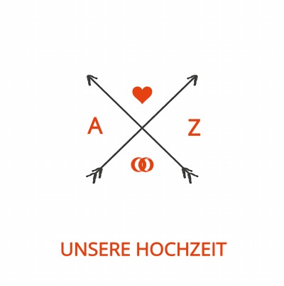 'Cover von Hochzeitsgästebuch: Amors Pfeil'-Cover