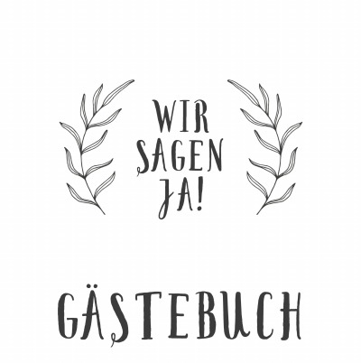 'Cover von Hochzeitsgästebuch: Blätter'-Cover