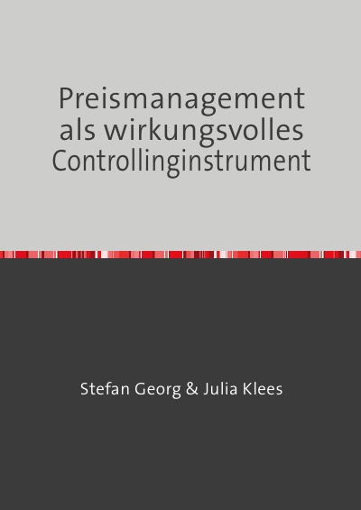 'Preismanagement als wirkungsvolles Controllinginstrument'-Cover