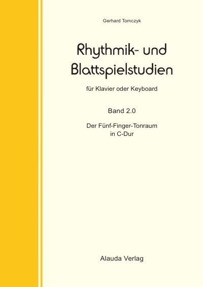 'Rhythmik- und Blattspielstudien für Klavier oder Keyboard'-Cover