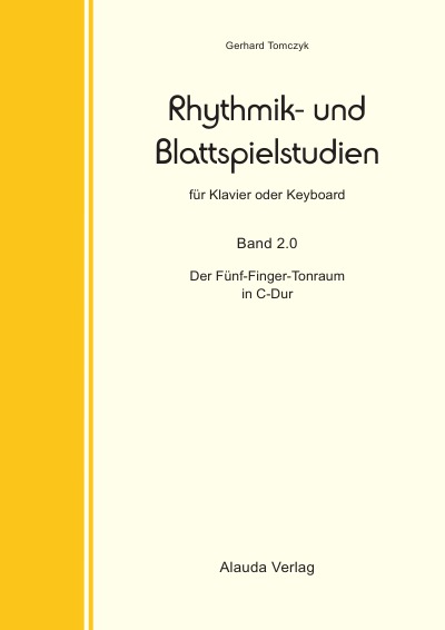 'Cover von Rhythmik- und Blattspielstudien für Klavier oder Keyboard'-Cover