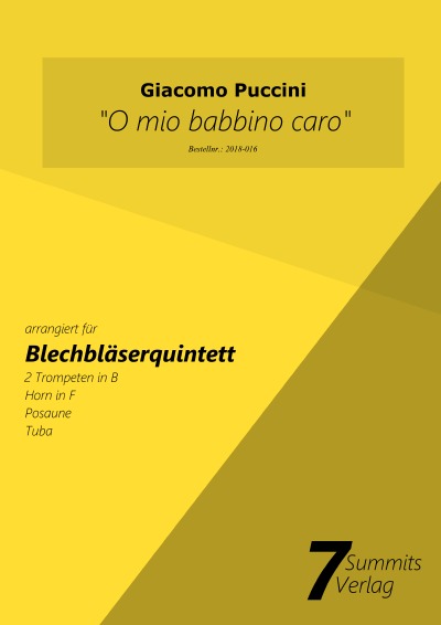 '„O mio babbino caro“ – Giacomo Puccini (arr. Christian Fath)'-Cover