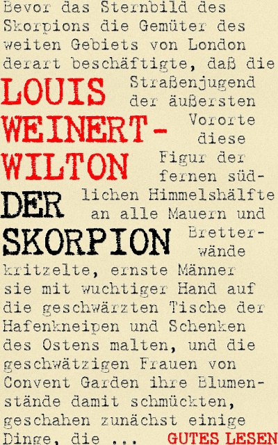 'Der Skorpion'-Cover