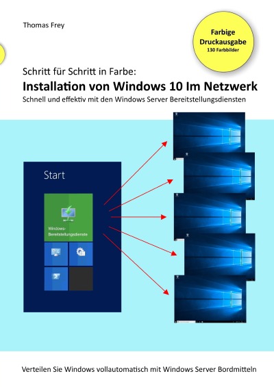 'Cover von Schritt für Schritt in Farbe: Installation von Windows 10 im Netzwerk'-Cover