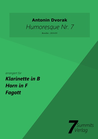 'Humoresque Nr. 7 – A. Dvorak (arr. Christian Fath)'-Cover