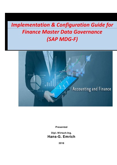 'Implementation & Configuration Guide for Finance Master Data Governance (SAP MDG-F)'-Cover