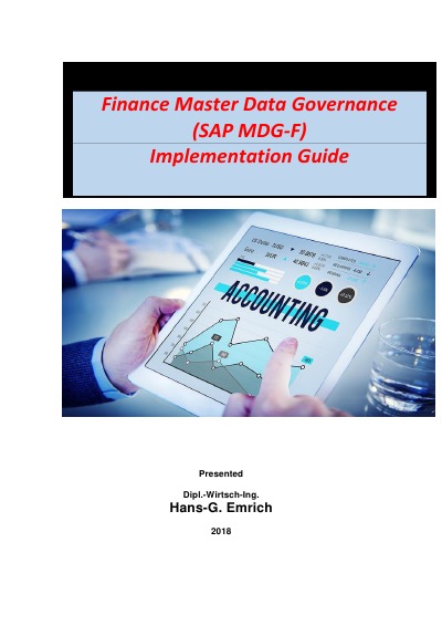 'Finance Master Data Governance (SAP MDG-F)    Implementation Guide'-Cover