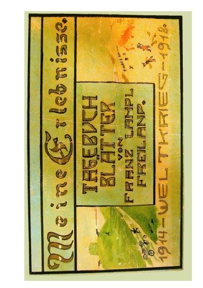 'EIGENE ERLEBNISSE AUS DEM WELTKRIEG'-Cover