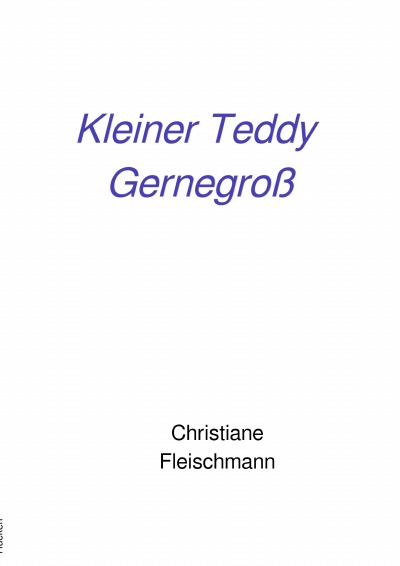 'Cover von Kleiner Teddy Gernegroß'-Cover