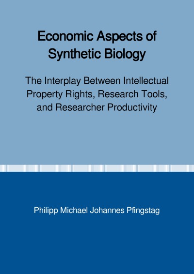 'Cover von Economic Aspects of Synthetic Biology'-Cover