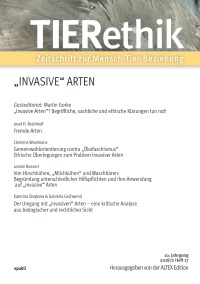 TIERethik (10. Jahrgang 2018/2) - Zeitschrift zur Mensch-Tier-Beziehung - Herausgeber Edition Altex