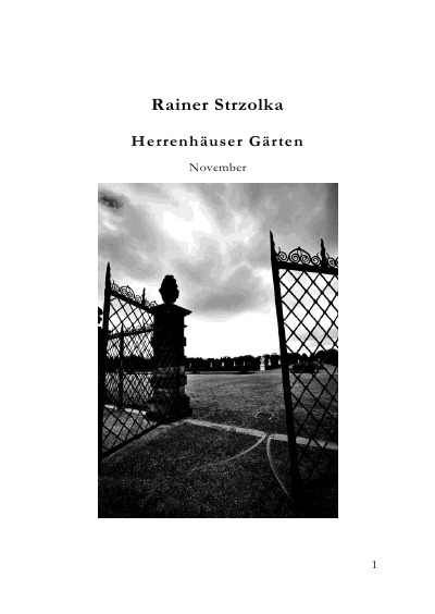 'Cover von Herrenhäuser Gärten- November'-Cover
