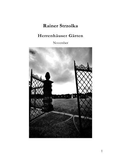 'Herrenhäuser Gärten – November'-Cover