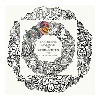 'Exklusives Malbuch zu Weihnachten'-Cover