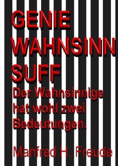 'Genie. Wahnsinn. Suff.'-Cover