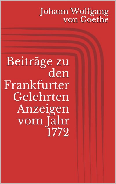 'Cover von Beiträge zu den Frankfurter Gelehrten Anzeigen vom Jahr 1772'-Cover