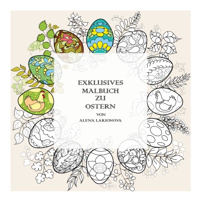 'Exklusives Malbuch zu Ostern'-Cover