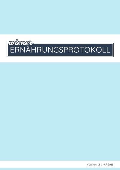 'Cover von WEP – Wiener Ernährungsprotokoll'-Cover