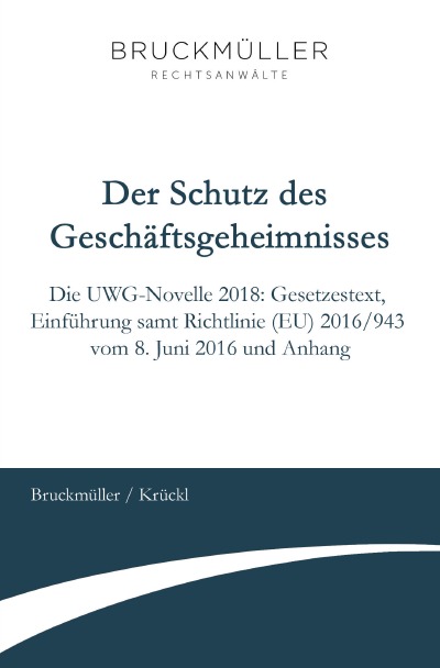 'Cover von Der Schutz des Geschäftsgeheimnisses'-Cover