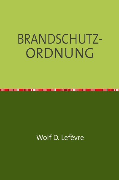 'BRANDSCHUTZ-ORDNUNG'-Cover