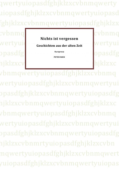 'Nichts ist vergessen'-Cover