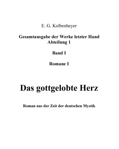 'Cover von Das gottgelobte Herz'-Cover