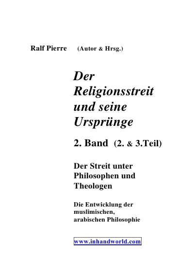 'Cover von Der Religionsstreit und seine Ursprünge                2. & 3 Teil'-Cover