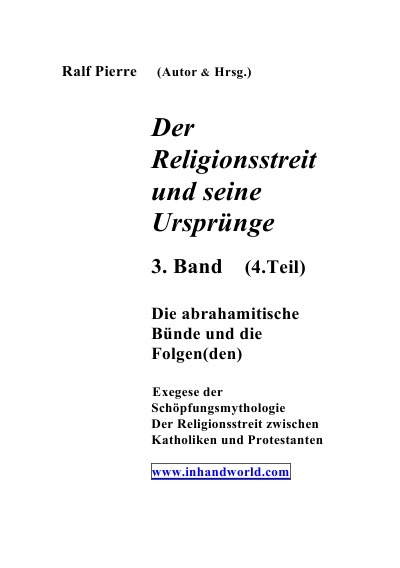 'Der Religionsstreit und seine Ursprünge                4. Teil'-Cover