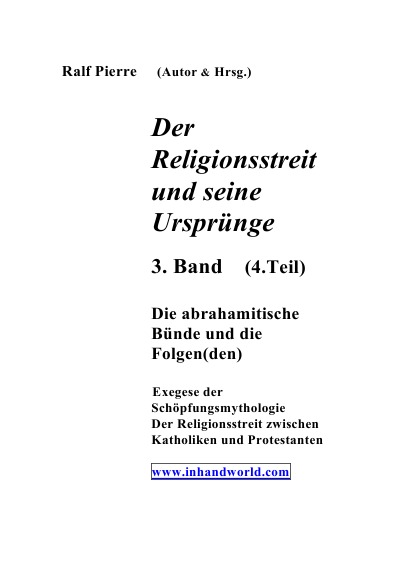 'Cover von Der Religionsstreit und seine Ursprünge                4. Teil'-Cover