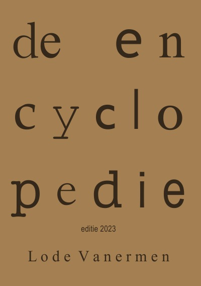 'de encyclopedie'-Cover