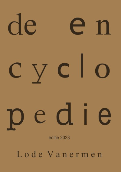 'Cover von de encyclopedie'-Cover