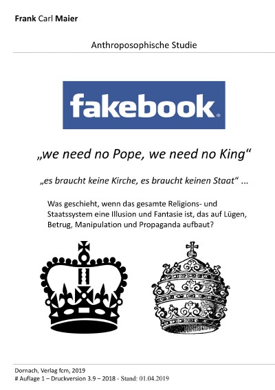 'Fakebook – we need no pope, we need no king'-Cover